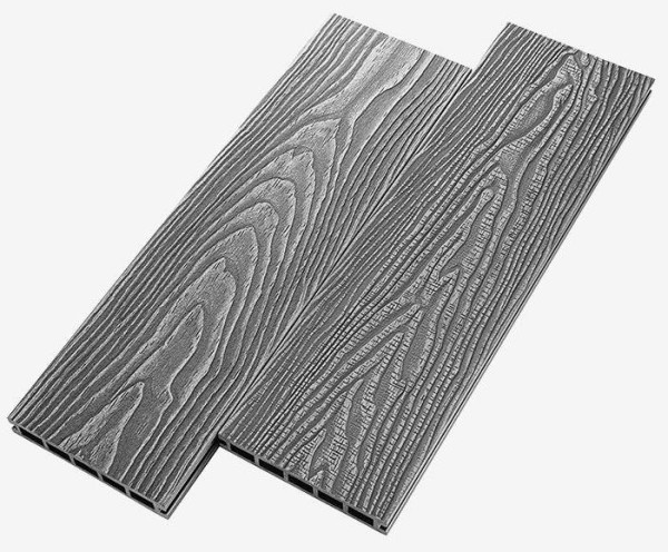 Террасная доска из ДПК RusDecking Unodeck Vintage - Серый купить в Владикавказе