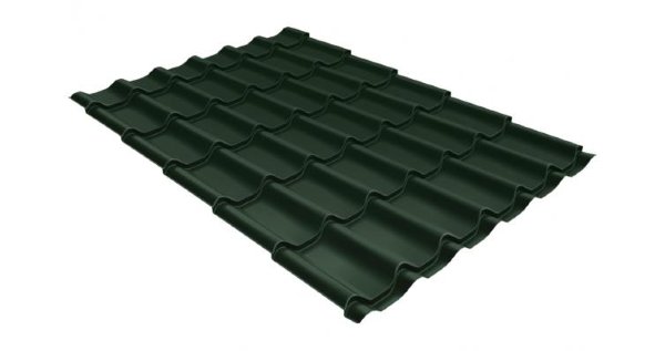 Металлочерепица классик 0,5 Satin RR 11 темно-зеленый купить в Владикавказе